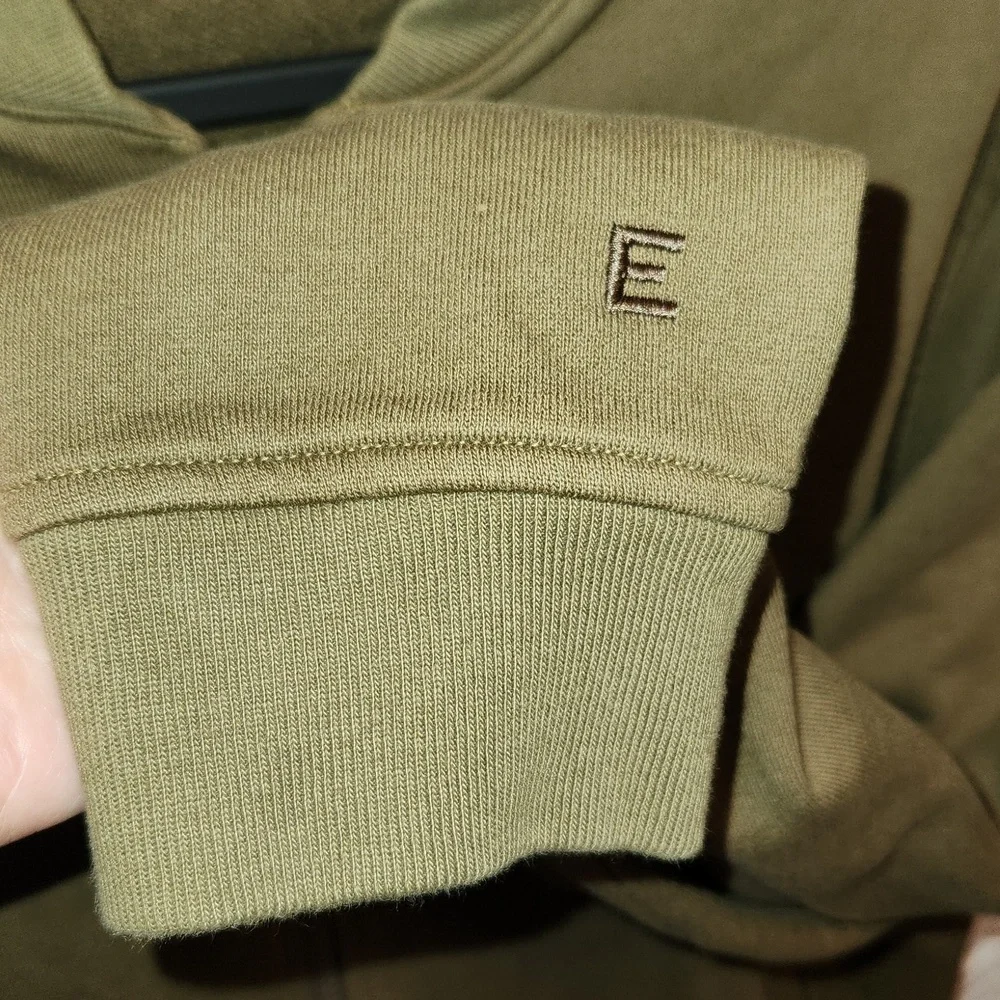NWOT Everlane olive green organic cotton zip-up jacket sz M